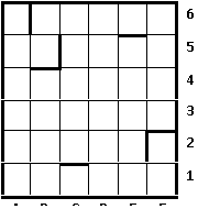 Подпись: 6
5
4
3
2
1
A B C D E F
