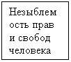 Подпись: Незыблемость прав и свобод человека