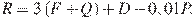 R=3\left(F+Q\right)+D-0,01P.

