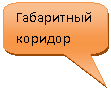 Скругленная прямоугольная выноска: Габаритный коридор