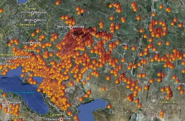 Россия. Пожары 2010