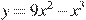 y=9x^2-x^3