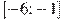 [-6;-1]