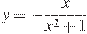y=-\frac{x}{x^2+1}