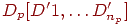D_p[D'1, \ldots D'_{n_p} ]