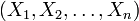 (X_1,X_2,\dots,X_n)