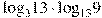 {{\log }_{3}}13\cdot {{\log }_{13}}9