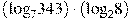 ({{\log }_{7}}343)\cdot ({{\log }_{2}}8)