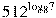 {{512}^{{{\log }_{8}}7}}