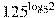 {{125}^{{{\log }_{5}}2}}