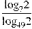 \frac{{{\log }_{7}}2}{{{\log }_{49}}2}
