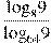 \frac{{{\log }_{8}}9}{{{\log }_{64}}9}
