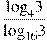 \frac{{{\log }_{4}}3}{{{\log }_{16}}3}