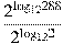 \frac{{{2}^{{{\log