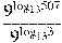 \frac{{{9}^{{{\log