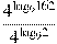 \frac{{{4}^{{{\log
