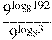\frac{{{9}^{{{\log