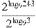 \frac{{{2}^{{{\log
