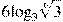 6{{\log }_{3}}\sqrt[6]{3}