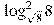 \log _{\sqrt{8}}^{2}8
