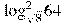 \log _{\sqrt{8}}^{2}64