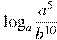 \log_a \frac{a^{5}}{b^{10}}