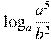 \log_a \frac{a^{5}}{b^{2}}
