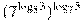 (7^{\log_{5}3})^{\log_{7}5}