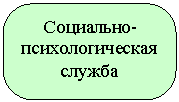 Скругленный прямоугольник: Социально-психологическая служба