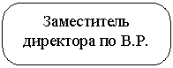 Скругленный прямоугольник: Заместитель директора по В.Р.