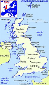 Map of the United Kingdom