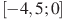 [-4,5;0]