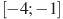 [-4;-1]