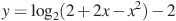 y=\log_2(2+2x-x^2)-2