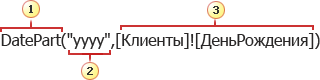 Пример выражения