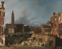 Описание: Canaletto, Лондонская Национальная галерея, Каналетто, Каменотес Двор, the stonemasons yard