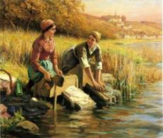 Описание: Knight_Daniel_Ridgway_Women_Washing_Clothes_by_a_Stream.jpg (699x592, 99Kb)