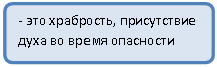 Блок-схема: альтернативный процесс: - это храбрость, присутствие духа во время опасности