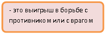 Блок-схема: альтернативный процесс: - это выигрыш в борьбе с противником или с врагом