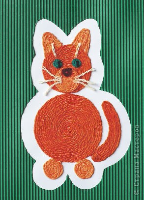 Кошка из ниток