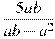 \frac{5ab}{ab-a^2}