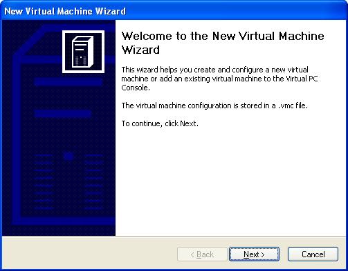 Консоль Virtual PC