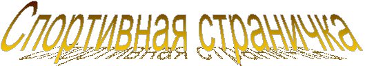 Спортивная страничка