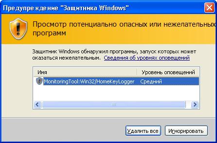 Сообщение с уровнем "Medium"