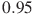 0.95