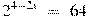 {{2}^{4-2x}}~=~64