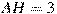 AH = 3 