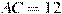 AC=12