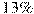 13\%