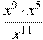 \frac{x^{9}\cdot x^{5}}{x^{11}}